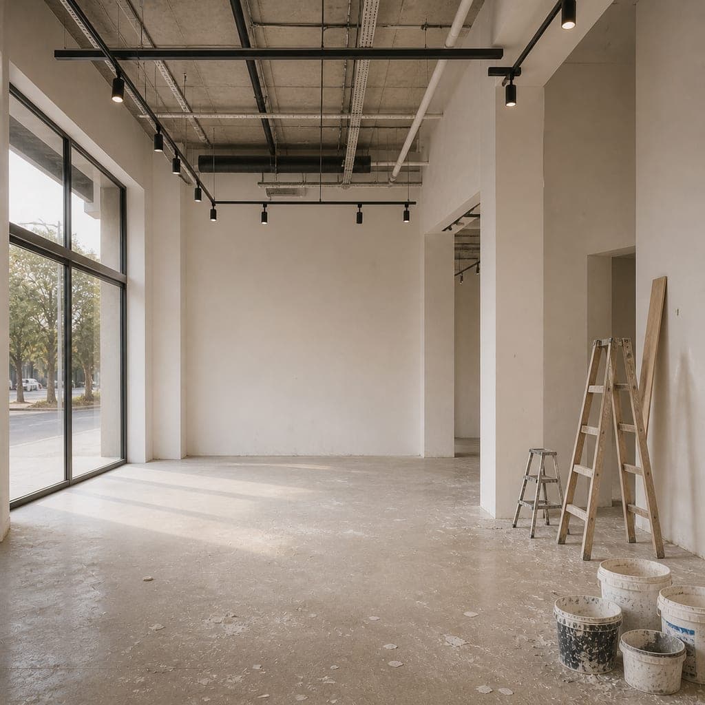 Fin de chantier local commercial — nettoyage professionnel YAALRA
