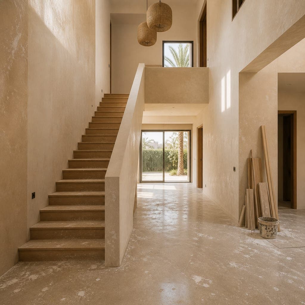 Fin de chantier villa — nettoyage professionnel YAALRA