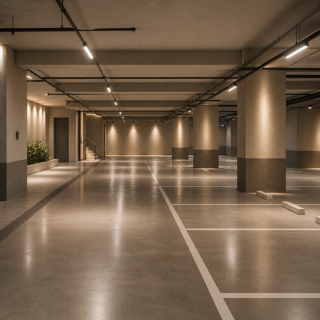 Nettoyage parking / garage — nettoyage professionnel YAALRA